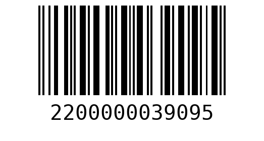Штрихкод 2200000039095