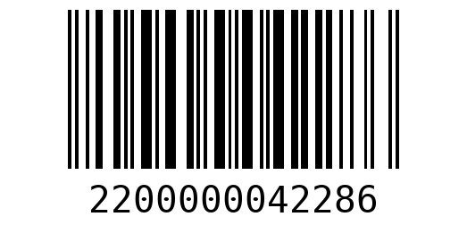 Штрихкод 2200000042286