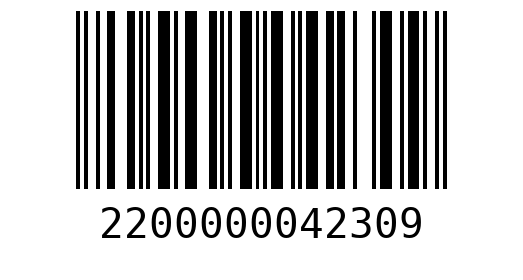 Штрихкод 2200000042309