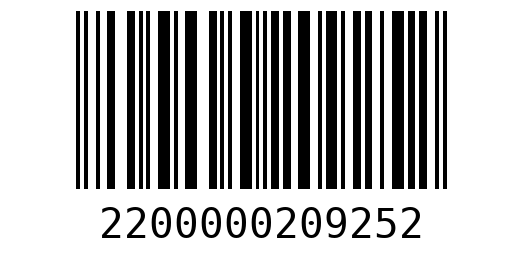 Штрихкод 2200000209252