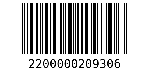 Штрихкод 2200000209306