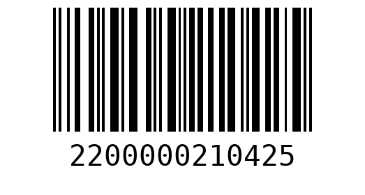 Штрихкод 2200000210425