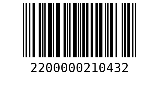 Штрихкод 2200000210432