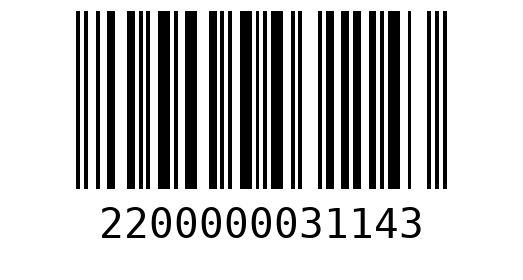 Штрихкод 2200000031143
