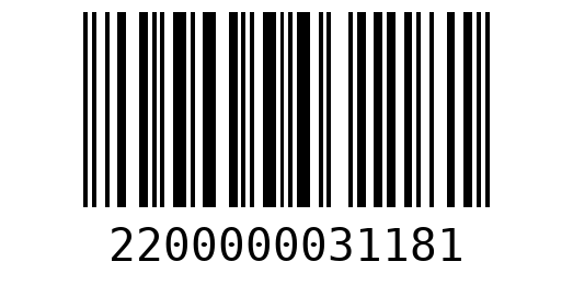 Штрихкод 2200000031181