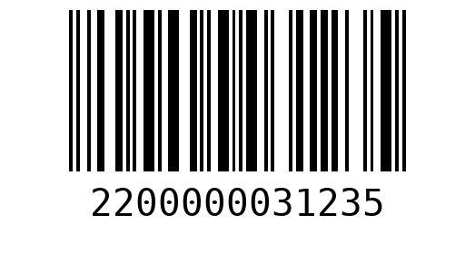 Штрихкод 2200000031235