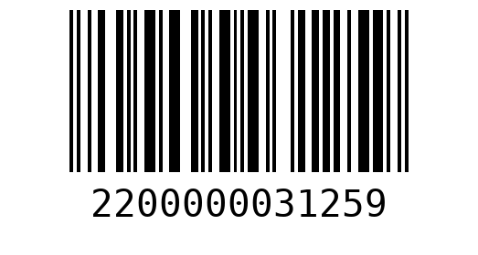 Штрихкод 2200000031259
