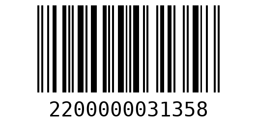 Штрихкод 2200000031358