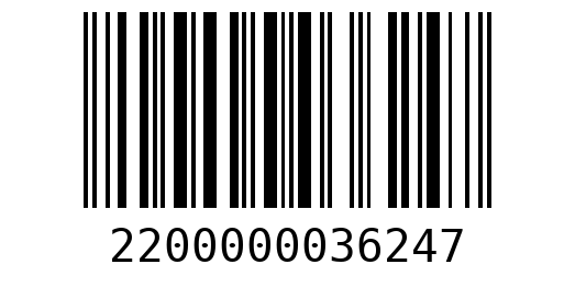 Штрихкод 2200000036247