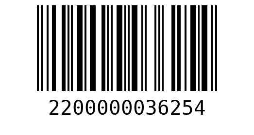 Штрихкод 2200000036254