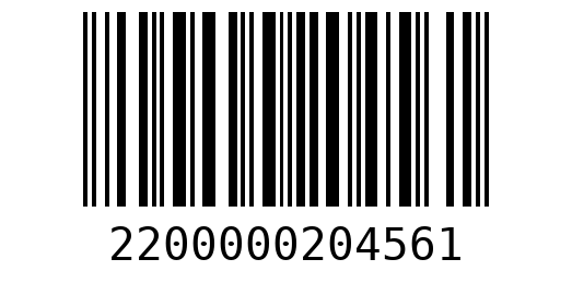 Штрихкод 2200000204561