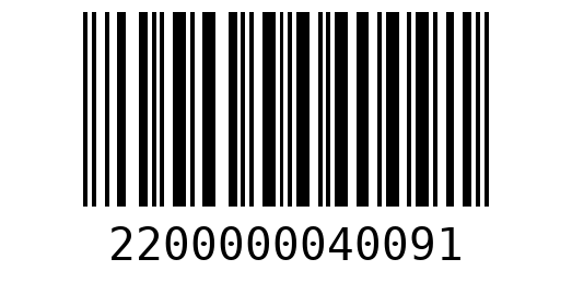Штрихкод 2200000040091