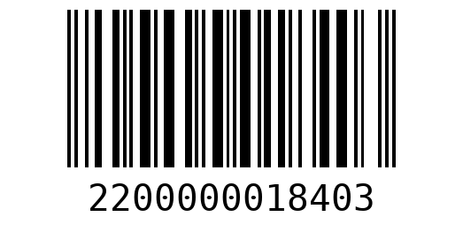 Штрихкод 2200000018403