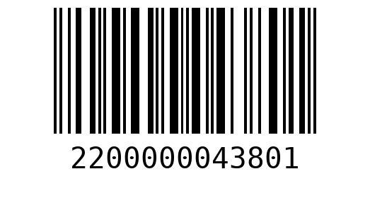 Штрихкод 2200000043801