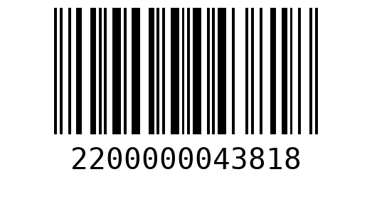 Штрихкод 2200000043818