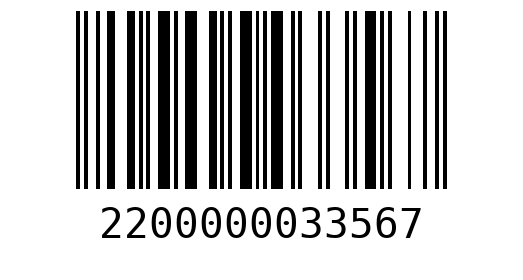Штрихкод 2200000033567