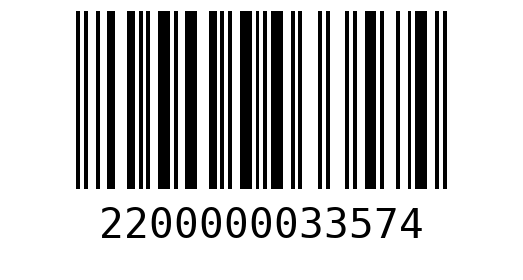 Штрихкод 2200000033574
