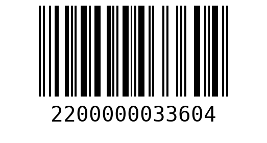 Штрихкод 2200000033604