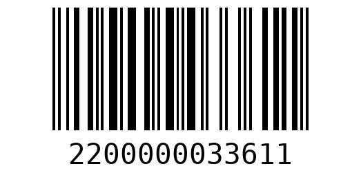 Штрихкод 2200000033611