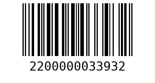 Штрихкод 2200000033932