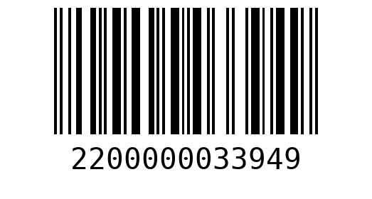 Штрихкод 2200000033949