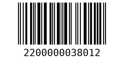 Штрихкод 2200000038012