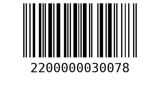 Штрихкод 2200000030078
