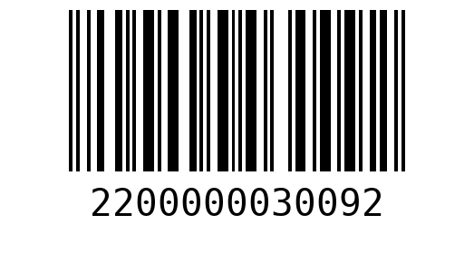 Штрихкод 2200000030092