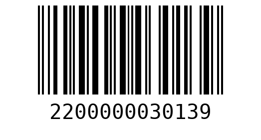 Штрихкод 2200000030139