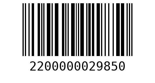 Штрихкод 2200000029850