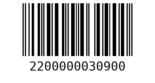 Штрихкод 2200000030900