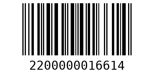 Штрихкод 2200000016614