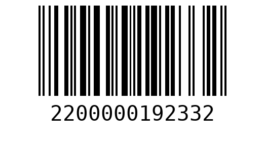 Штрихкод 2200000192332