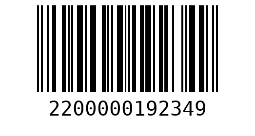 Штрихкод 2200000192349