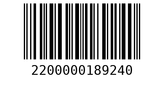 Штрихкод 2200000189240