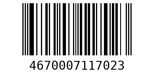 Штрихкод 4670007117023