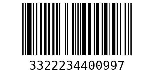 Штрихкод 3322234400997