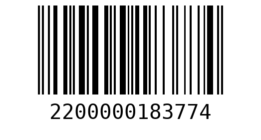 Штрихкод 2200000183774