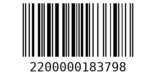 Штрихкод 2200000183798