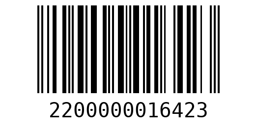 Штрихкод 2200000016423