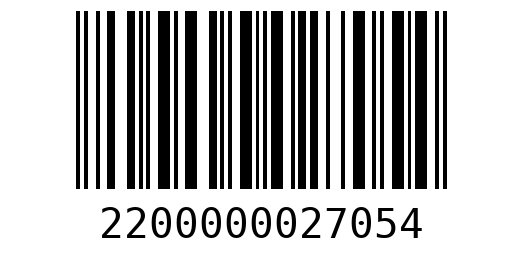 Штрихкод 2200000027054