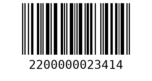 Штрихкод 2200000023414