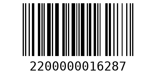 Штрихкод 2200000016287