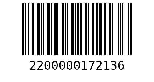 Штрихкод 2200000172136