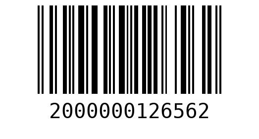 Штрихкод 2000000126562