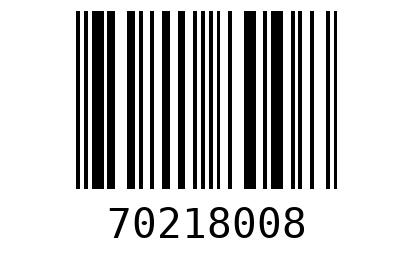 Штрихкод 70218008