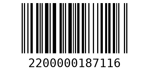 Штрихкод 2200000187116
