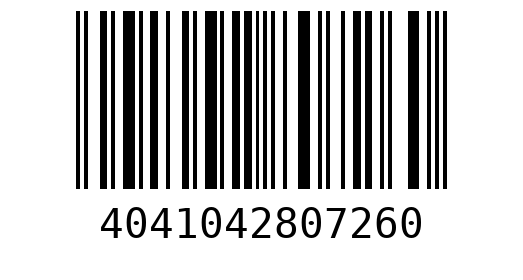 Штрихкод 4041042807260