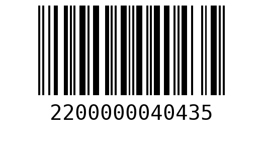 Штрихкод 2200000040435