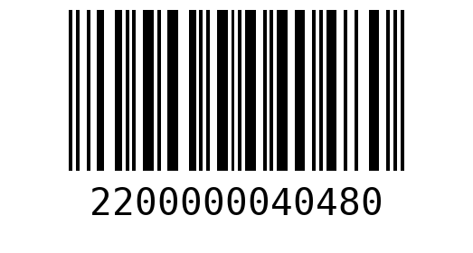 Штрихкод 2200000040480